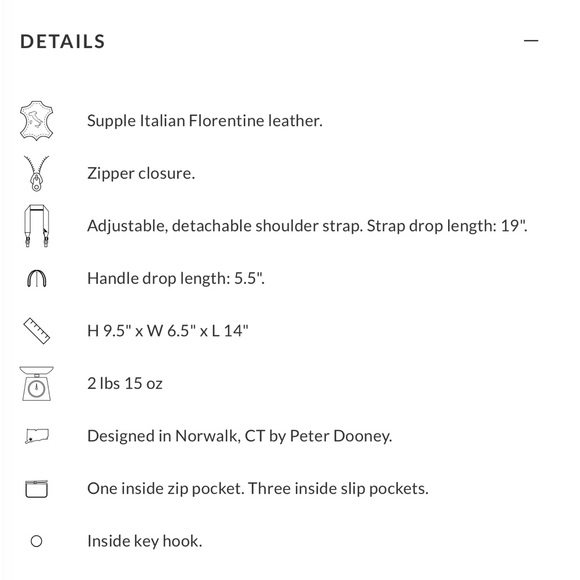 Dooney & Bourke Florentine Leather 15" Large Satchel - Picture 17 of 17